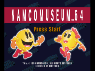 Namco Museum 64 (USA) Title Screen